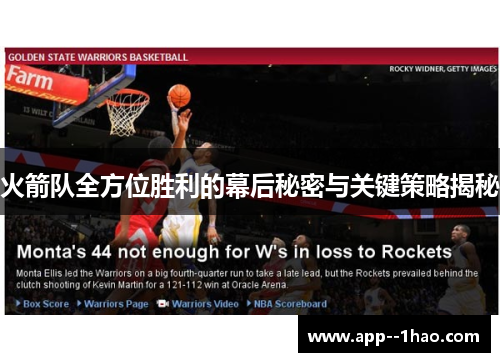火箭队全方位胜利的幕后秘密与关键策略揭秘 火箭队全方位胜利的幕后秘密与关键策略揭秘